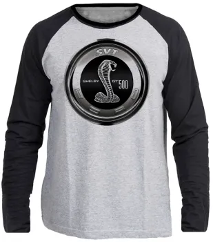 Camiseta manga longa Infantil ou Adulto Mustang shelby cobra 500
