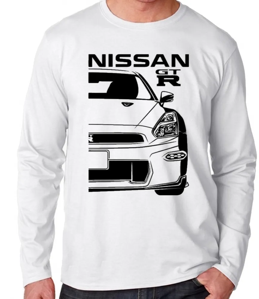Camiseta manga longa Infantil ou Adulto Nissan GT R drift velozes furiosos Imagem