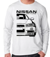 Camiseta manga longa Infantil ou Adulto Nissan Skyline gtr5 - Foto 2