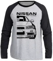 Camiseta manga longa Infantil ou Adulto Nissan Skyline gtr5 - Foto 3