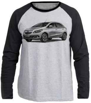 Camiseta manga longa Infantil ou Adulto Onix antigo chevrolet