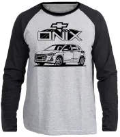 Camiseta manga longa Infantil ou Adulto Onix carro chevrolet - Foto 3