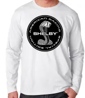 Camiseta manga longa Infantil ou Adulto Shelby cobra Mustang racing - Foto 3