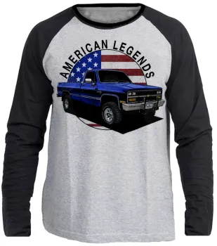 Camiseta manga longa Infantil ou Adulto silverado chevrolet camionete antiga - Foto 2