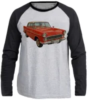 Camiseta manga longa Infantil ou Adulto Simca Chambord carro antigo - Foto 2