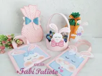 KIT37  Gabarito de Moldes em MDF Coleçao Pascoa 2025 - Coelho Guloso - Foto 8