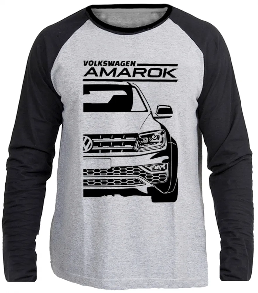 Camiseta manga longa Infantil ou Adulto Volkswagen Amarok camionete Imagem
