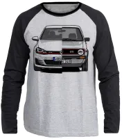 Camiseta manga longa Infantil ou Adulto Volkswagen golf gti antigo e novo - Foto 3