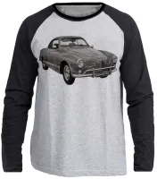 Camiseta manga longa Infantil ou Adulto volkswagen karmann ghia carro antigo - Foto 3