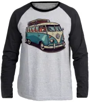 Camiseta manga longa Infantil ou Adulto Volkswagen Kombi corujinha - Foto 3