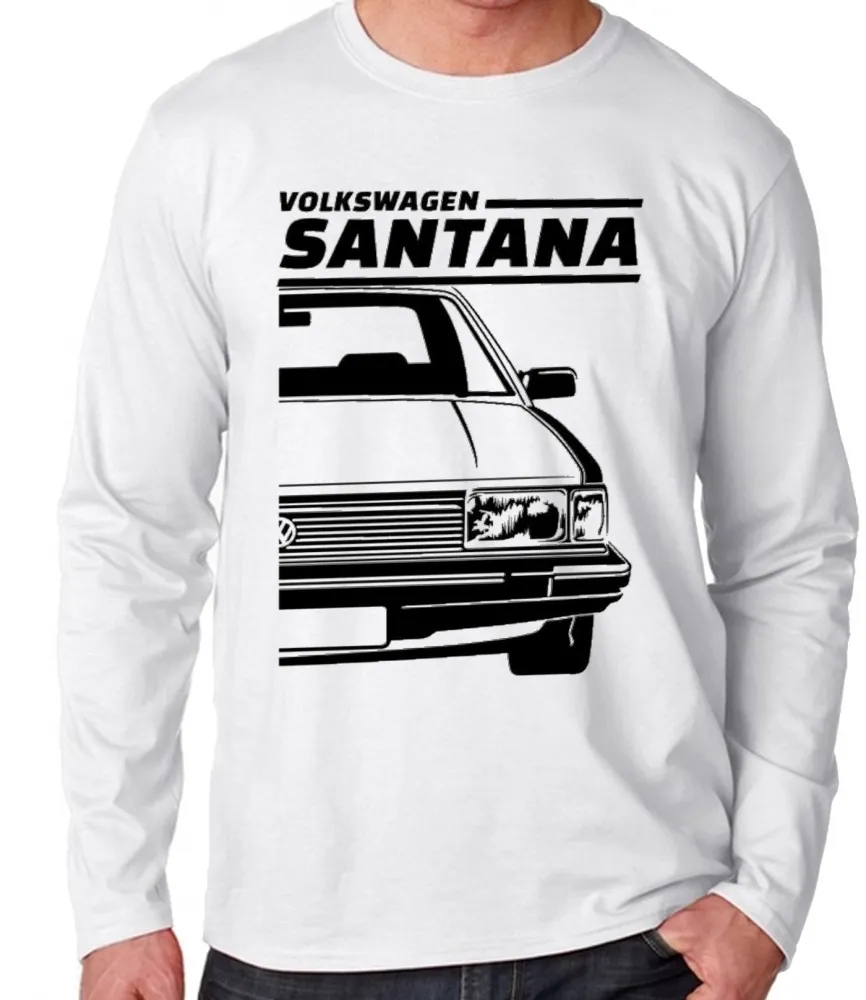 Camiseta manga longa Infantil ou Adulto Volkswagen Santana carro antigo