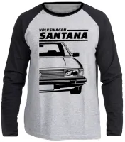 Camiseta manga longa Infantil ou Adulto Volkswagen Santana carro antigo - Foto 3