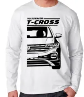 Camiseta manga longa Infantil ou Adulto Volkswagen T-cross carro - Foto 2