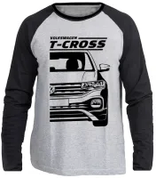 Camiseta manga longa Infantil ou Adulto Volkswagen T-cross carro - Foto 3