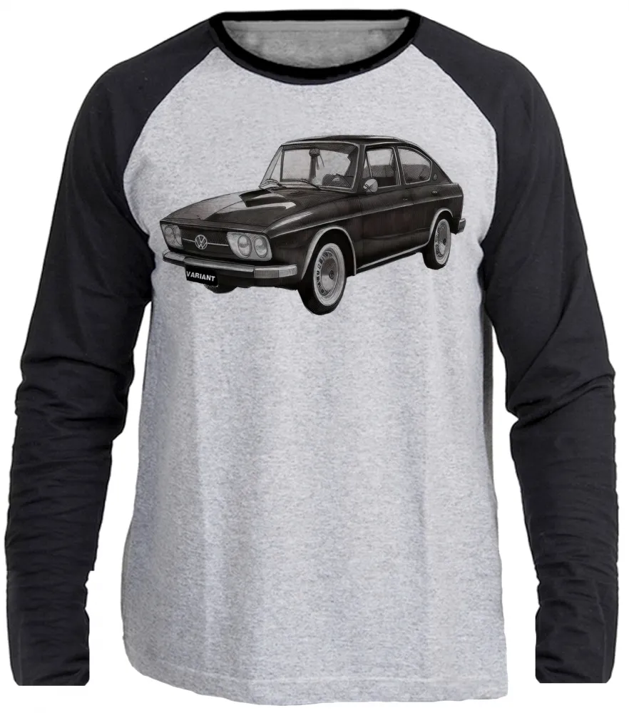 Camiseta manga longa Infantil ou Adulto Volkswagen TL brasilia variant
