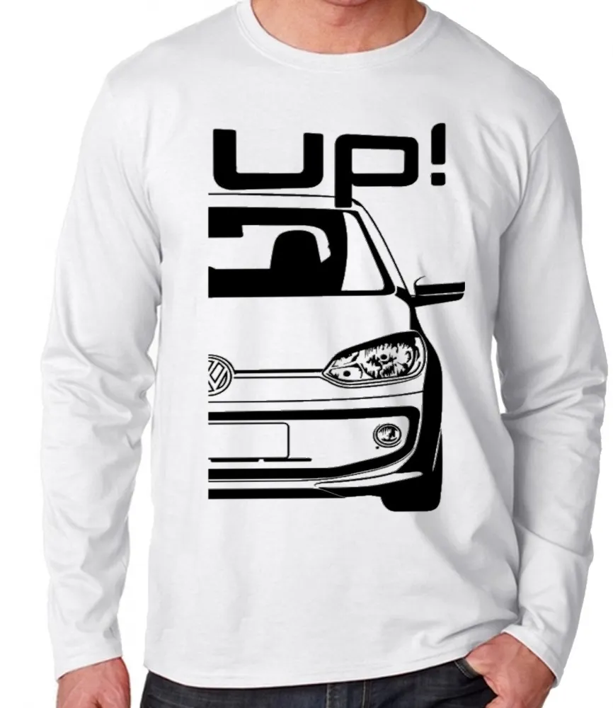 Camiseta manga longa Infantil ou Adulto Volkswagen UP carro