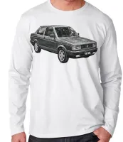 Camiseta manga longa Infantil ou Adulto Volkswagen Voyage quadrado - Foto 3