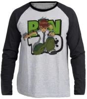 Camiseta manga longa Infantil ou Adulto Ben 10 super heroi - Foto 3