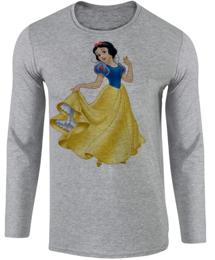 Camiseta manga longa Infantil ou Adulto Branca de neve princesa da maça Imagem