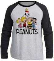 Camiseta manga longa Infantil ou Adulto charlie brown snoopy e turma - Foto 3
