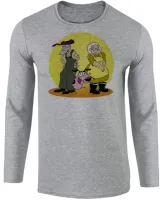 Camiseta manga longa Infantil ou Adulto Coragem cão covarde donos - Foto 2