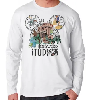 Camiseta manga longa Infantil ou Adulto Disney park hollywood - Foto 2