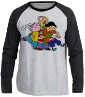 Camiseta manga longa Infantil ou Adulto Du Dudu e Edu desenho antigo - Foto 3