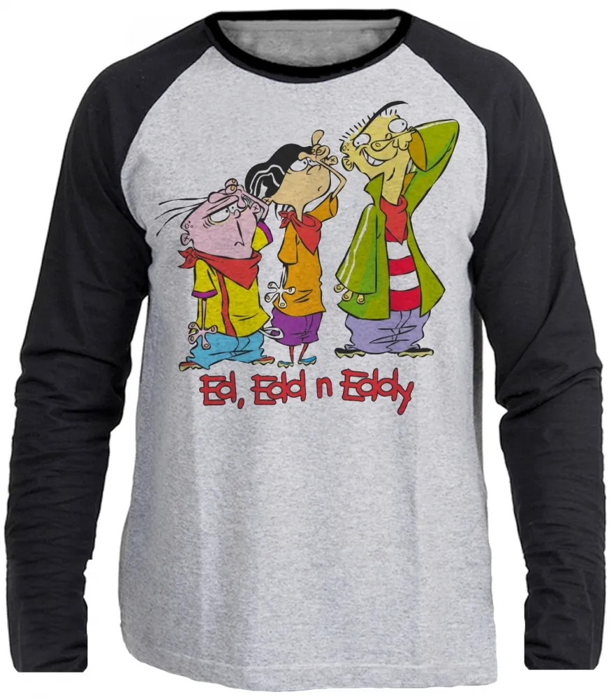 Camiseta manga longa Infantil ou Adulto Du Dudu e Edu desenho engraçado Imagem