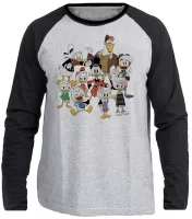 Camiseta manga longa Infantil ou Adulto Duck Tales Caçadores Aventuras tio patinhas - Foto 3