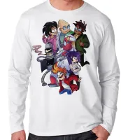 Camiseta manga longa Infantil ou Adulto futurama desenho antigo engraçado - Foto 3
