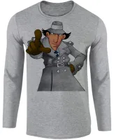 Camiseta manga longa Infantil ou Adulto inspetor bugiganga desenho antigo - Foto 2