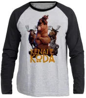 Camiseta manga longa Infantil ou Adulto Irmão urso desenho - Foto 3