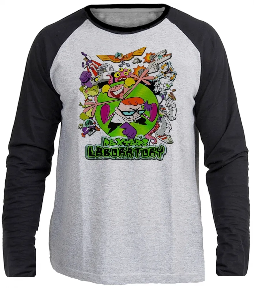 Camiseta manga longa Infantil ou Adulto Laboratorio de Dexter Imagem