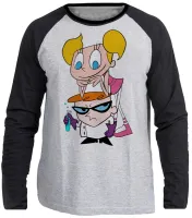 Camiseta manga longa Infantil ou Adulto Laboratório Dexter desenho - Foto 3