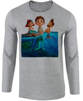 Camiseta manga longa Infantil ou Adulto Lucca disney desenho peixe