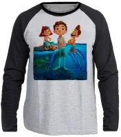 Camiseta manga longa Infantil ou Adulto Lucca disney desenho peixe - Foto 2