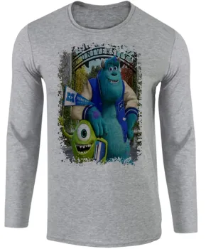 Camiseta manga longa Infantil ou Adulto Monstros SA desenho - Foto 2