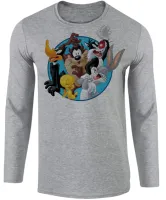 Camiseta manga longa Infantil ou Adulto Perna longa frajola taz mania patolino piu piu - Foto 3