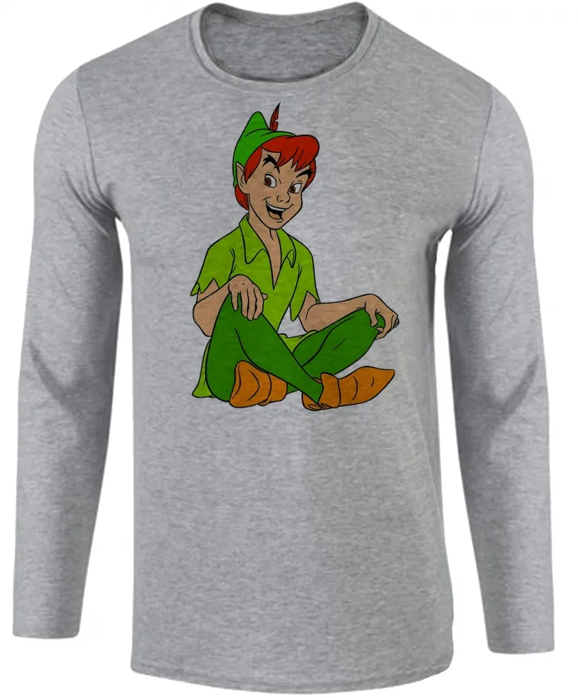 Camiseta manga longa Infantil ou Adulto Peter pan amigo sininho Imagem