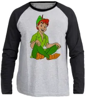Camiseta manga longa Infantil ou Adulto Peter pan amigo sininho - Foto 3