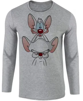 Camiseta manga longa Infantil ou Adulto Pink e o Cérebro - Foto 2