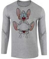 Camiseta manga longa Infantil ou Adulto Pink e o Cérebro - Foto 2