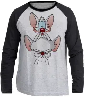 Camiseta manga longa Infantil ou Adulto Pink e o Cérebro - Foto 3