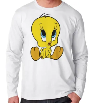 Camiseta manga longa Infantil ou Adulto Piu Piu pinto frajola gato - Foto 2