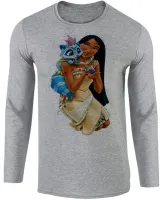 Camiseta manga longa Infantil ou Adulto Pocahontas princesa disney - Foto 2