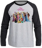 Camiseta manga longa Infantil ou Adulto princesas disney - Foto 3