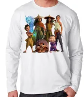 Camiseta manga longa Infantil ou Adulto Raya princesa espada - Foto 2