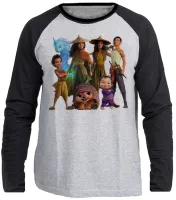 Camiseta manga longa Infantil ou Adulto Raya princesa espada - Foto 3