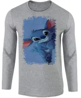Camiseta manga longa Infantil ou Adulto Stitch lilo coração - Foto 2
