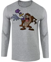 Camiseta manga longa Infantil ou Adulto Taz mania papa leguas - Foto 2